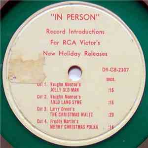 Various - "In Person" Record Introductions For Rca Victor's New Holiday Releases