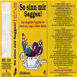 Bernd-Lutz Lange, Gunter Böhnke - So Sinn Mir Saggsn!