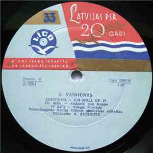 S. Vainiūnas, Visasajunginio Radijo Didysis Simfoninis Orkestras - Simfonija Cis Moll Op. 27