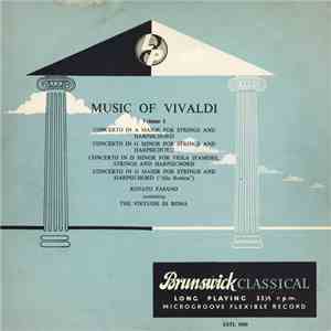 Renato Fasano Conducting The Virtuosi Di Roma - Music Of Vivaldi Volume 1