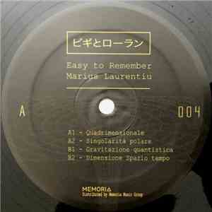 Easy To Remember / Marius Laurentiu - Teorie Dello Spazio-Tempo
