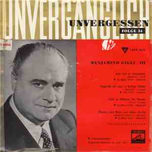 Benjamino Gigli - Benjamino Gigli - III