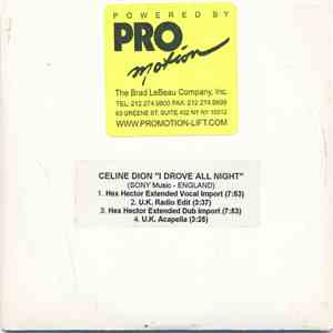 Céline Dion - I Drove All Night