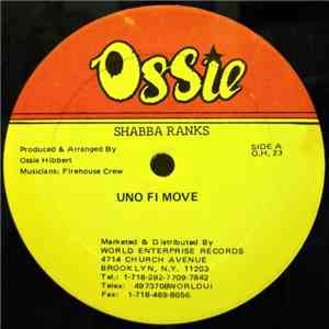 Shabba Ranks / Daddy Blue - Uno Fi Move / Run Out Of Town