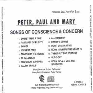 Peter, Paul & Mary - Songs Of Conscience & Concern
