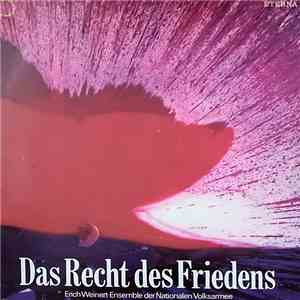 Erich-Weinert-Ensemble Der Nationalen Volksarmee - Das Recht Des Friedens / 30. Jahrestag Der Nationalen Volksarmee