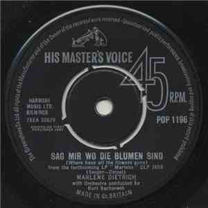 Marlene Dietrich - Sag Mir Wo Die Blumen Sind (Where Have All The Flowers Gone)