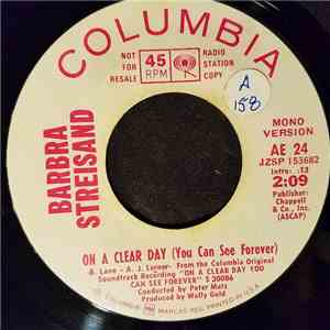 Barbra Streisand - On A Clear Day (You Can See Forever)