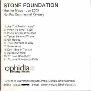 Stone Foundation - Monitor Mixes - Jan 2003