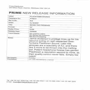 AJ Scent - Sense The Presense