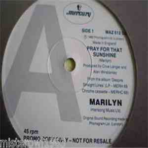Marilyn - Pray For That Sunshine