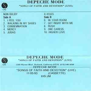 Depeche Mode - Songs Of Faith And Devotion / Live