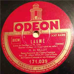 Et. Billot - Lakme / Le Jongleur De Notre-Dame