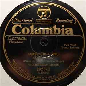 Vic Meyers' Music - Congratulations / Melancholy
