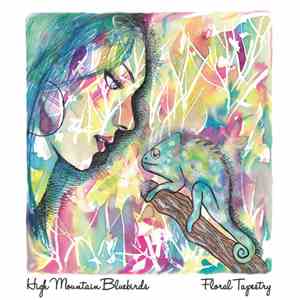 High Mountain Bluebirds - Floral Tapestry