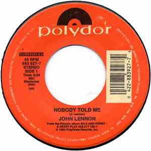 John Lennon - Nobody Told Me / I'm Stepping Out