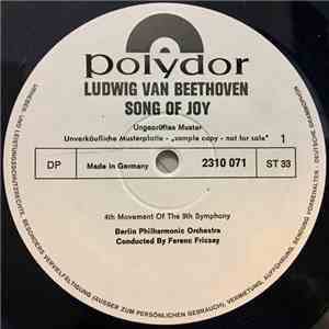 Ludwig van Beethoven, Berlin Philharmonic Orchestra, Ferenc Fricsay - Song Of Joy