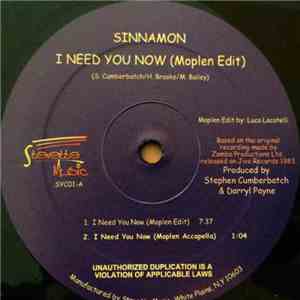 Sinnamon - I Need You Now (Moplen Edit)
