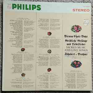 The Vienna Choir Boys - The Vienna Choir Boys Sing Sacred Music & Love Songs By Schubert & Brahms