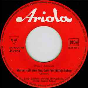 Zarah Leander - Warum Soll Eine Frau Kein Verhältnis Haben / Merci, Mon Ami, Es War Wunderschön