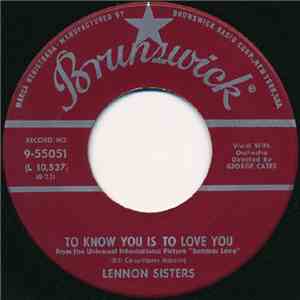 The Lennon Sisters - To Know You Is To Love You