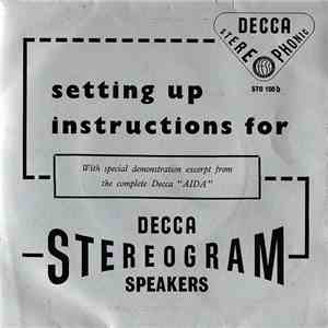 Bob Sharples And His Orchestra / The Vienna Philharmonic Orchestra And The Singverein Der Gesellschaft Der Musikfreunde - Setting Up Instructions For Decca Stereogram Speakers