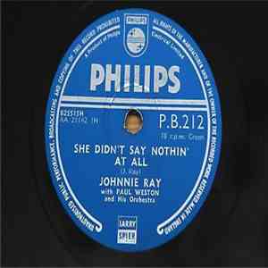 Johnnie Ray - She Didn't Say Nothin' At All
