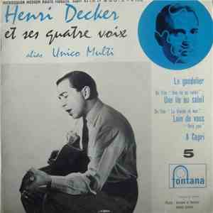 Henri Decker & Ses Quatre voix - Le Gondolier