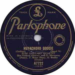 Slim Gaillard Quartette - Novachord Boogie / Yep Roc Heresi