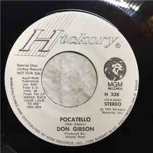 Don Gibson - Pocatello / I'll Sing For You
