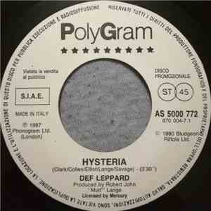 Def Leppard / INXS - Hysteria / Need You Tonight