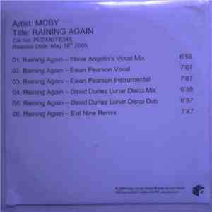 Moby - Raining Again