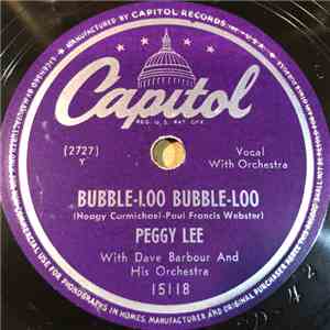 Peggy Lee - Bubble-Loo Bubble-Loo / Why Don't You Do Right