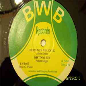 James Singer / Prophet Biggs - Friends Them A Watch You / Everything New