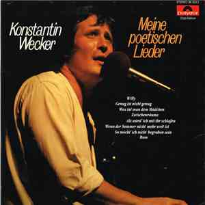 Konstantin Wecker - Meine Poetischen Lieder