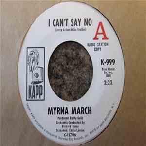 Myrna March - I Can't Say No / Undecided