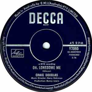 Craig Douglas  - Oh, Lonesome Me