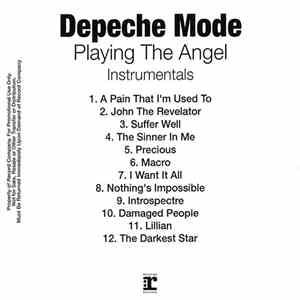 Depeche Mode - Playing The Angel (Instrumentals)