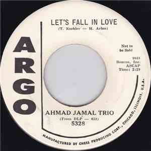 Ahmad Jamal Trio - Let's Fall In Love / Ahmad's Blues
