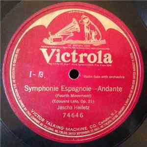 Jascha Heifetz - Symphonie Espangole - Andante