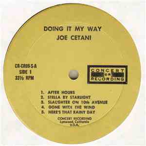 Joe Cetani - Doing It My Way