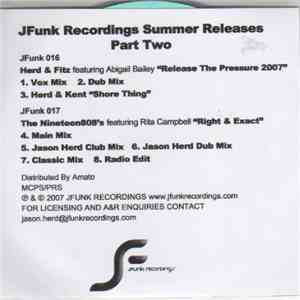 Various - JFunk Recordings Summer Releases Part Two