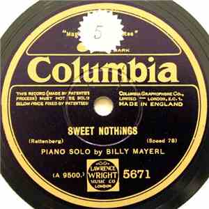 Billy Mayerl - Sweet Nothings / Jasmine