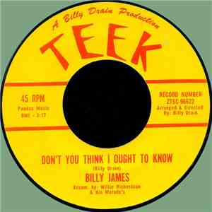 Billy James (Drian) - One Kiss, A Little Hug/ Don't You Think I Ought To Know