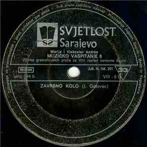 Marija I Vjekoslav Andrée - Muzičko Vaspitanje 8 (Zbirka Gramofonskih Ploča Za VIII Razred Osnovne Škole)