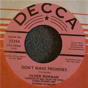 Oliver Norman - Don't Make Promises / Reach Out