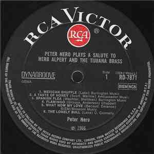 Peter Nero - Peter Nero Plays A Salute To Herb Alpert & The Tijuana Brass