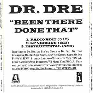 Dr. Dre - Been There Done That