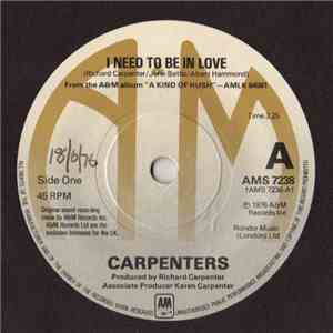 Carpenters - I Need To Be In Love