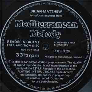 Brian Matthew, Various - Brian Matthew Introduces Excerpts From Mediterranean Melody
